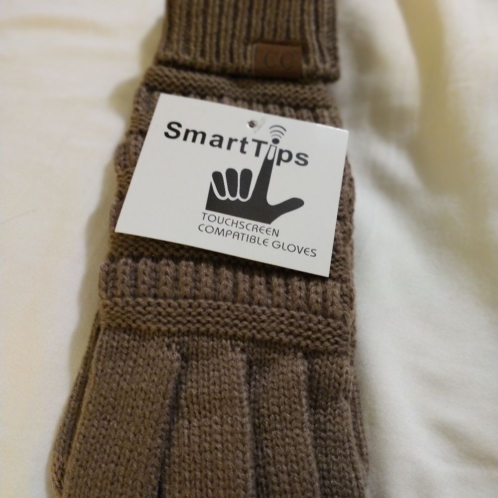 C.C Ribbed Gloves with Smart Tip